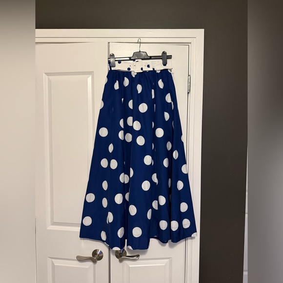 J. Crew Belted maxi skirt in polka dot NWT - Picture 5 of 13